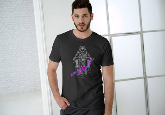 Men's Biker By Birth Skull T-shirt