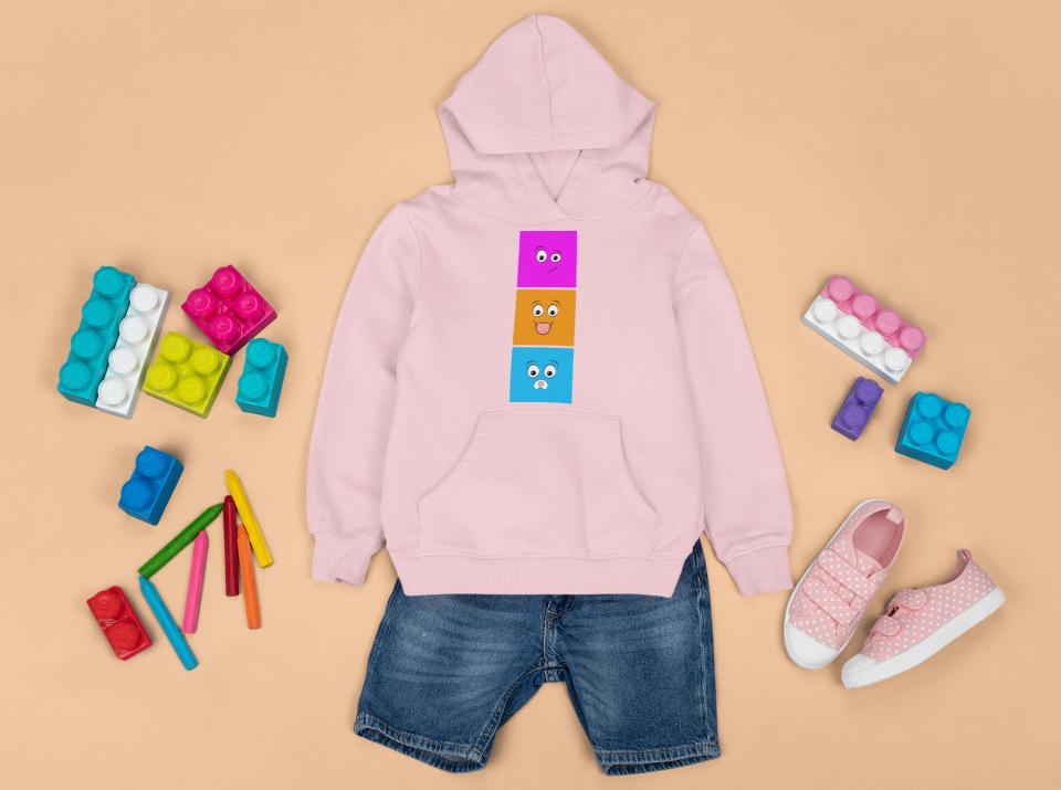 Boy's Smirk Emoji Hoodie Sweatshirt