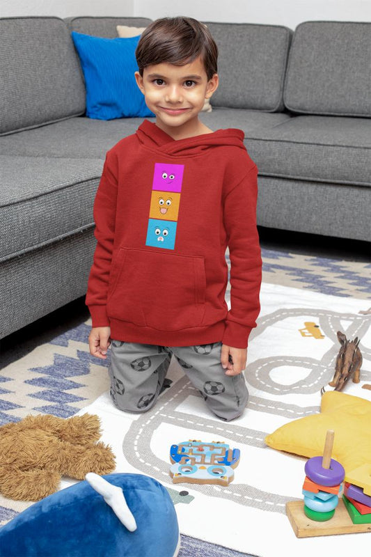 Boy's Smirk Emoji Hoodie Sweatshirt