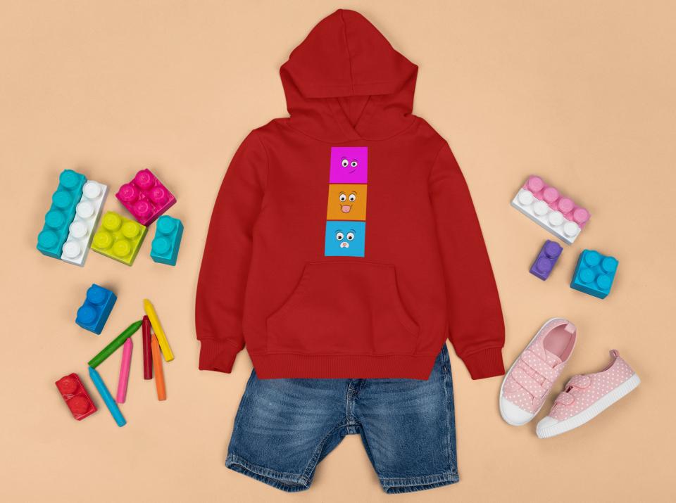 Boy's Smirk Emoji Hoodie Sweatshirt