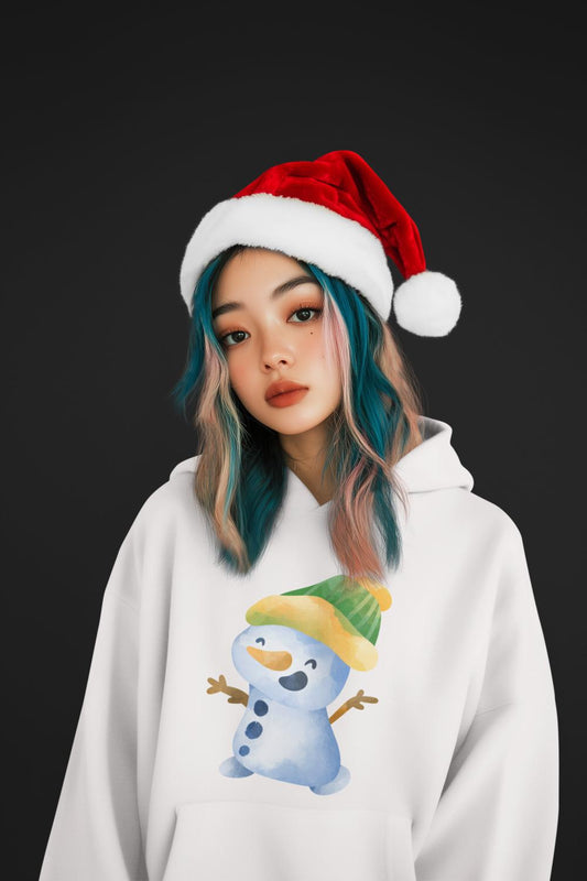 Women's Snowman Hoodie Sweatshirt