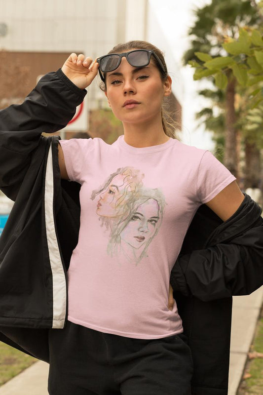 Women's Dual Face T-Shirt