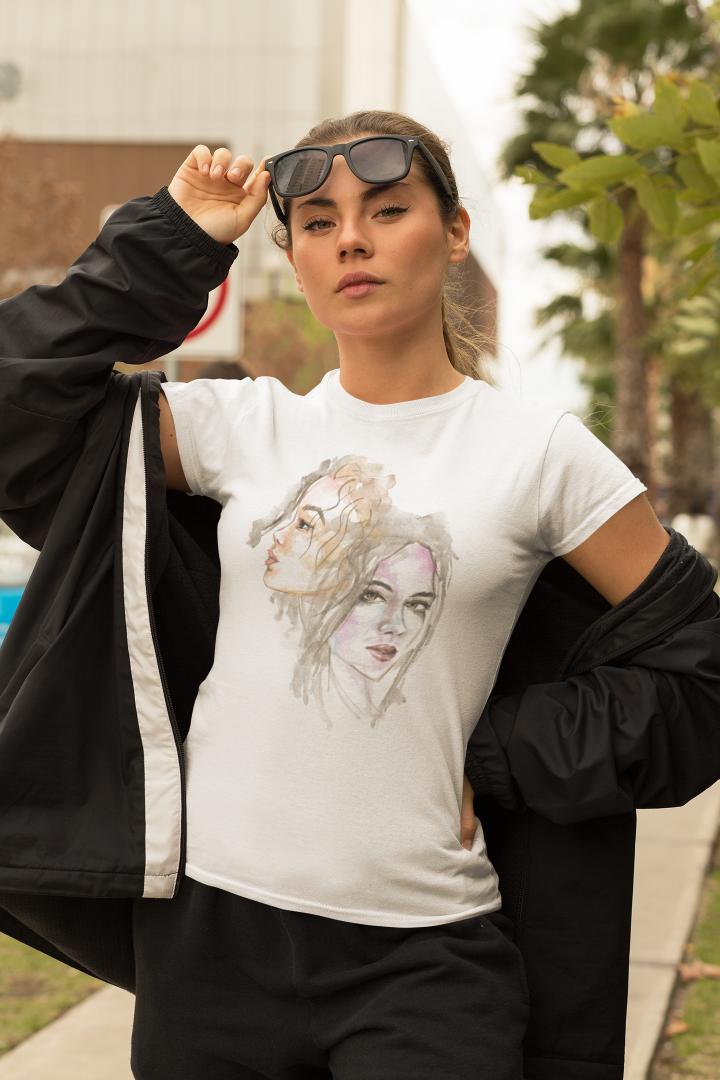 Women's Dual Face T-Shirt