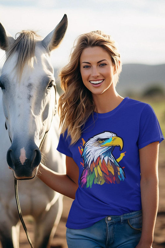 Women's Colorful Eagle T-shirt