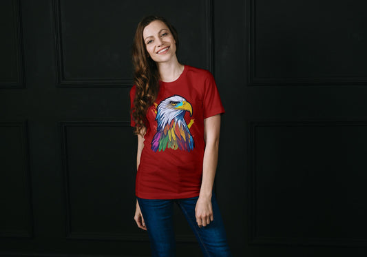 Women's Colorful Eagle T-shirt