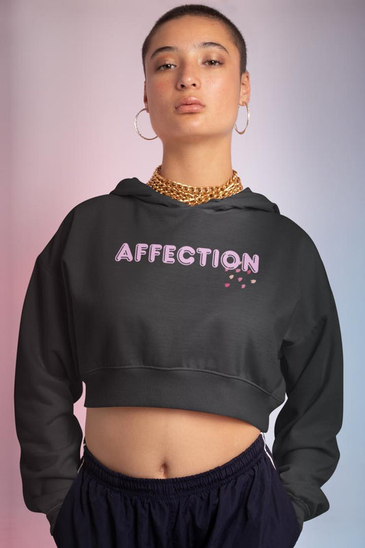 Women's Affection Crop Hoodie Sweatshirt