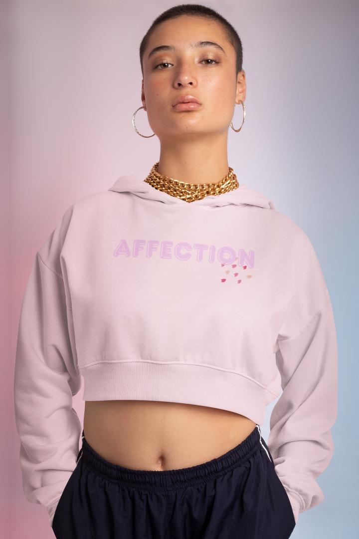 Women's Affection Crop Hoodie Sweatshirt