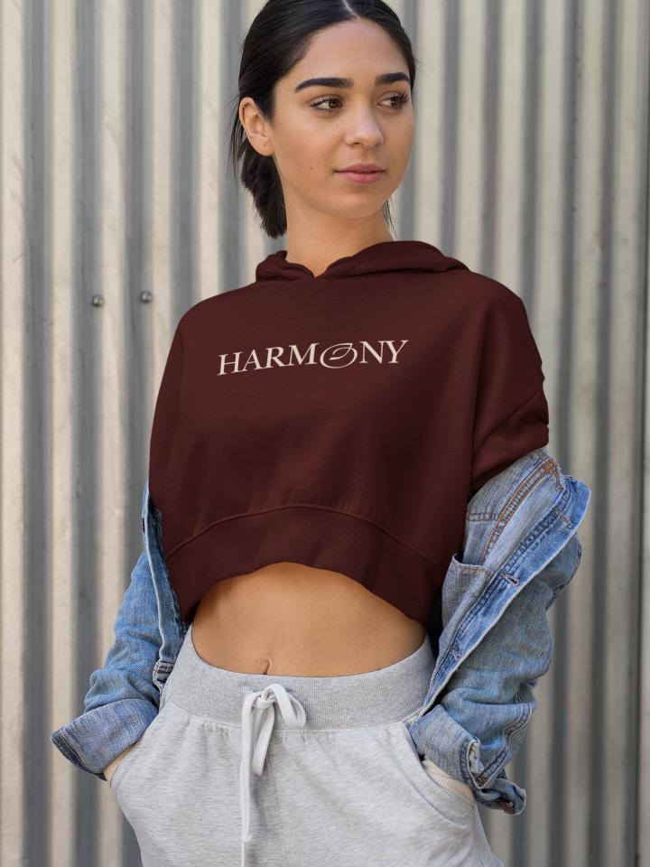 Women's Harmony Crop Hoodie Sweatshirt