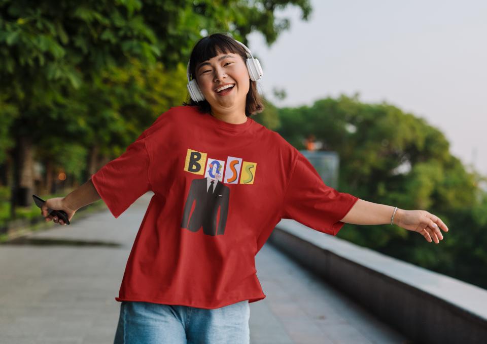 Women's Boss Oversized T shirt