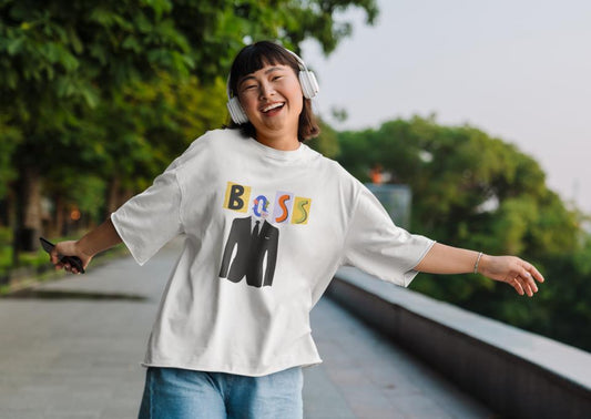 Women's Boss Oversized T shirt