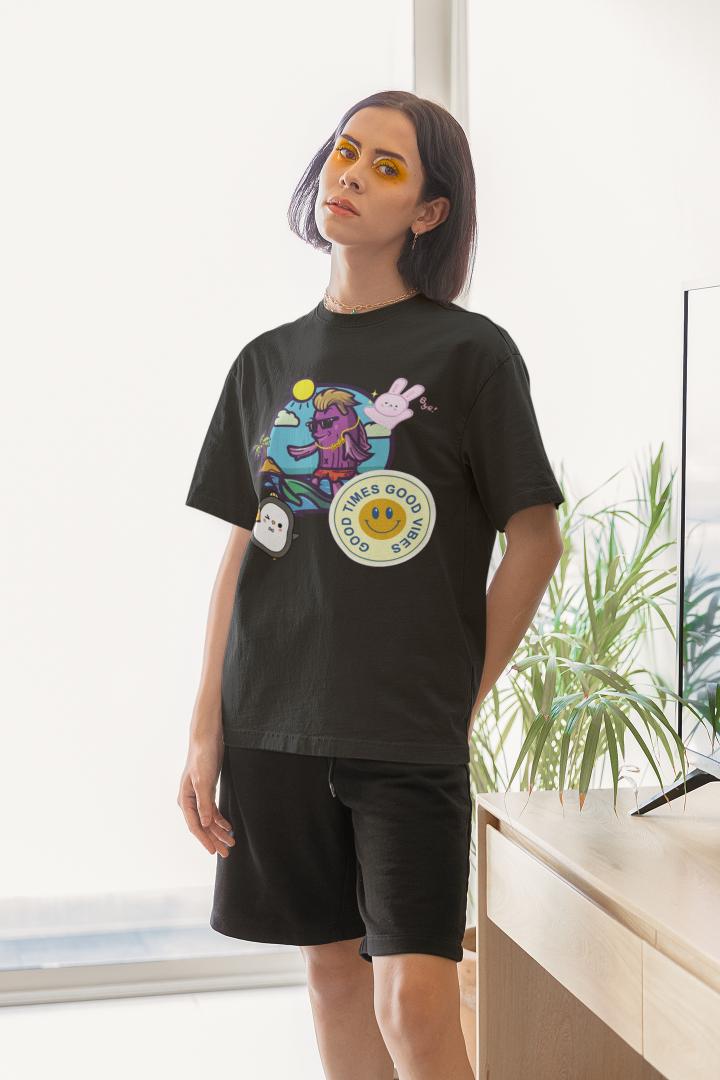 Women's Good Times n Vibes Oversized T shirt