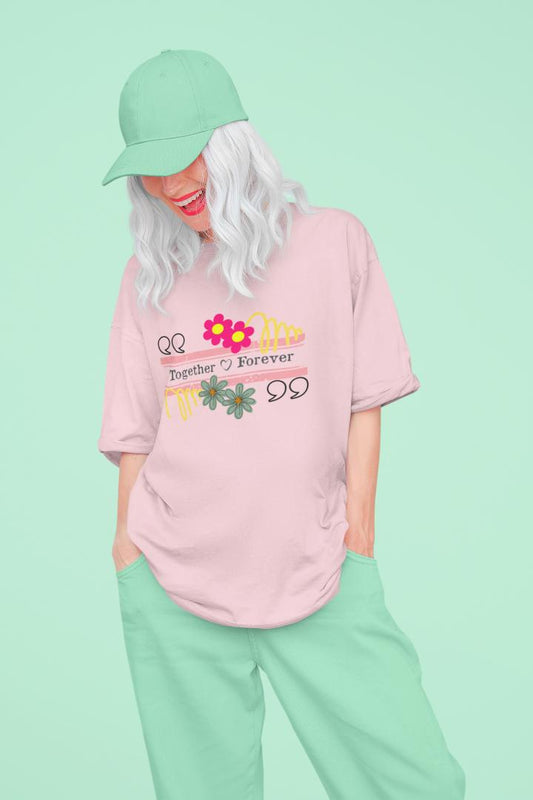 Women's Together Forever Oversized T shirt