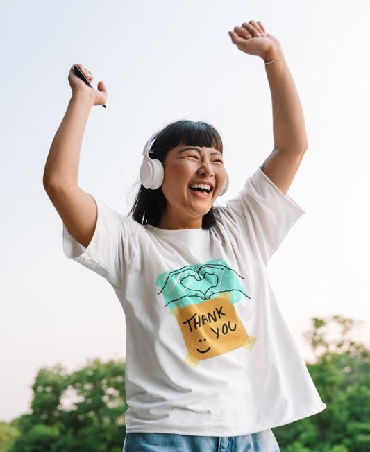 Women's Thank You Oversized T shirt